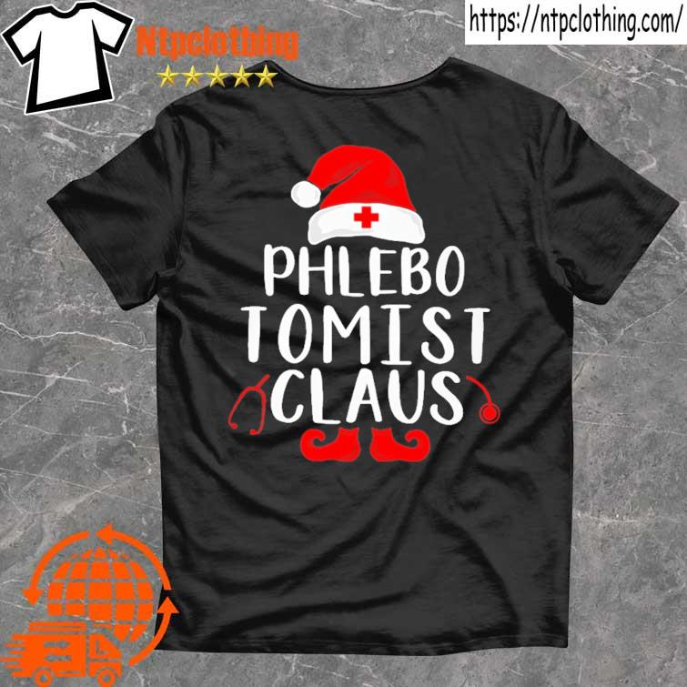 Phlebo tomist claus nurse christmas shirt