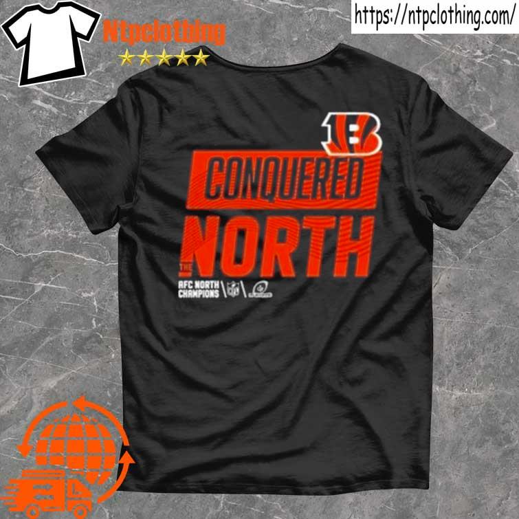 Conquered the north AFC north champions bengals shirt, hoodie, sweater,  long sleeve and tank top