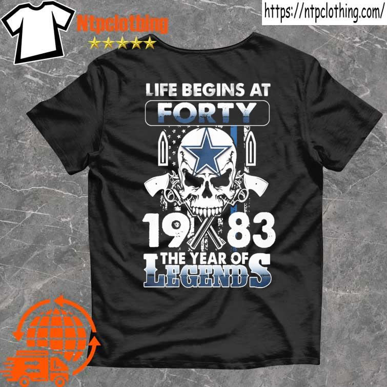 Skull And American Flag And Bullet Dallas Cowboys Life Begins At Fifty 1978  The Year Of Legends American Flag Vintage Star Shirt, hoodie, sweater, long  sleeve and tank top