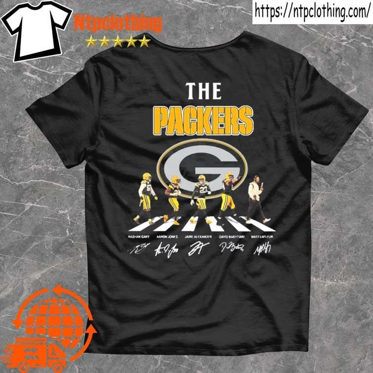 Green Bay Packers Walking Abbey Road signatures 2022 shirt, hoodie,  longsleeve tee, sweater