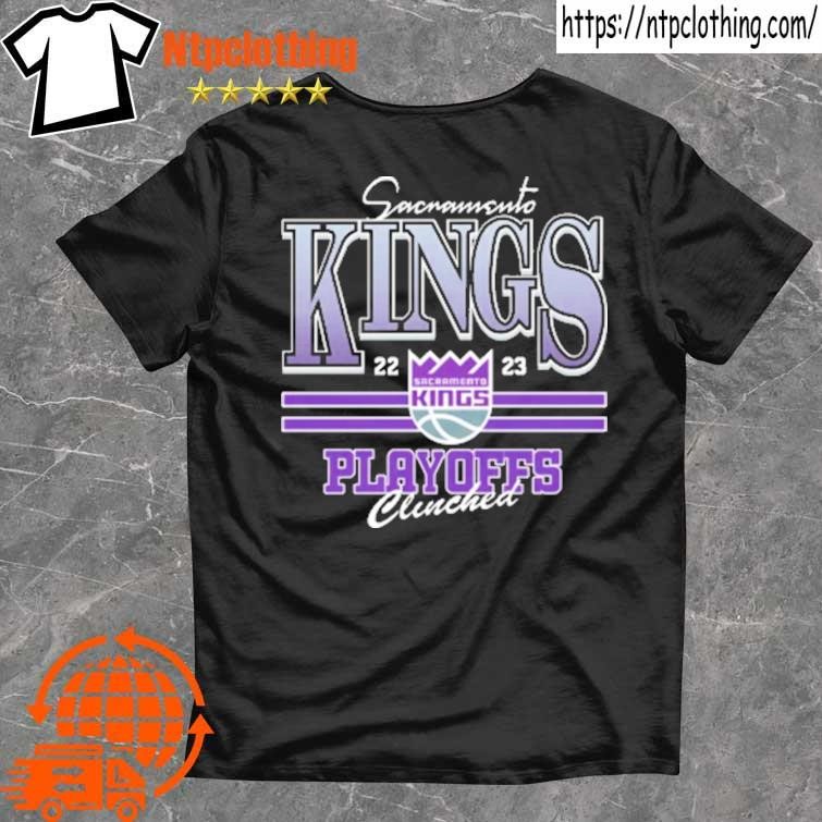 Logo king team store sacramento kings playoff clinched champions 2023 shirt