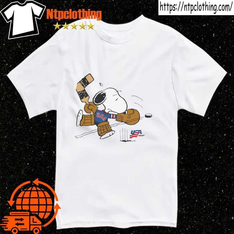 Streaker sports x Peanuts usa hockey Snoopy goalie shirt