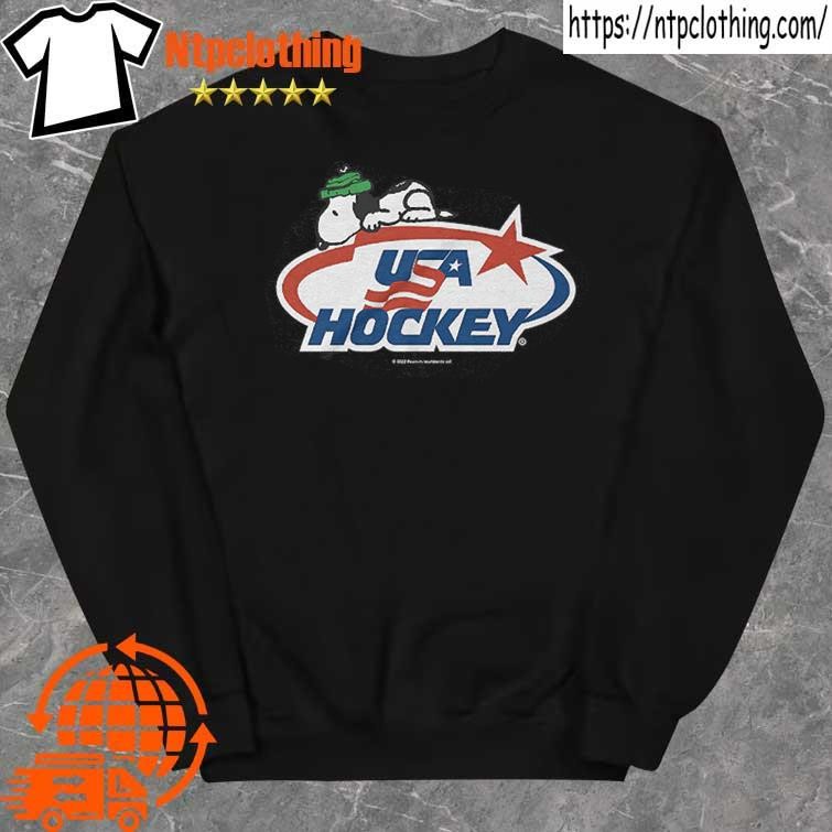 Streaker sports x Peanuts usa hockey Snoopy logo star shirt sweater.jpg Streaker sports x Peanuts usa hockey Snoopy logo star shirt sweater.jpg