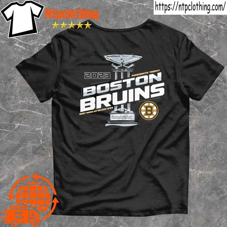 Boston Bruins Fanatics Branded 2023 Presidents' Trophy T-Shirt
