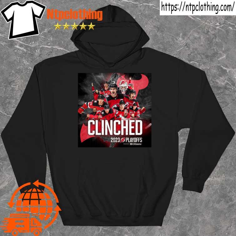 New Jersey Devils 2023 Stanley Cup Playoffs Clinched Shirt hoddie