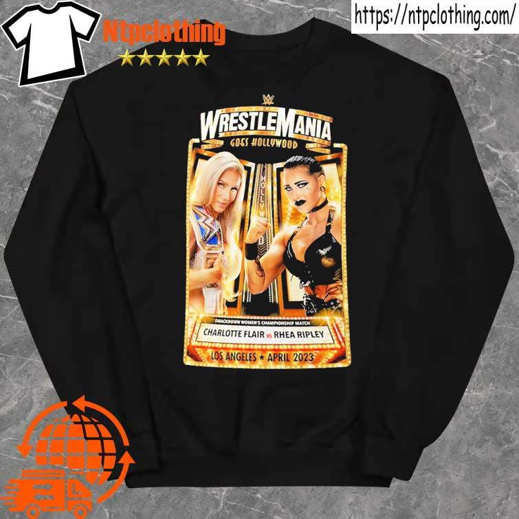 Wwe Wrestlemania 39 Charlotte Flair Vs Rhea Ripley T-Shirt sweater