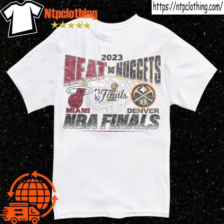 Denver Nuggets vs. Miami Heat '47 2023 NBA Finals Matchup Franklin T-Shirt  - White