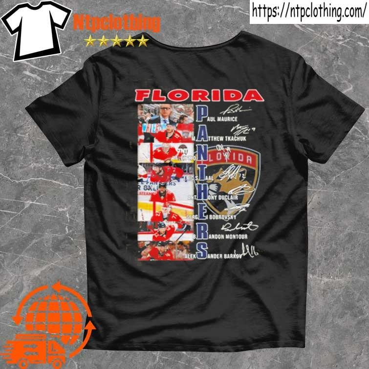Official Florida panthers sports teams 2023 signatures tee shirt