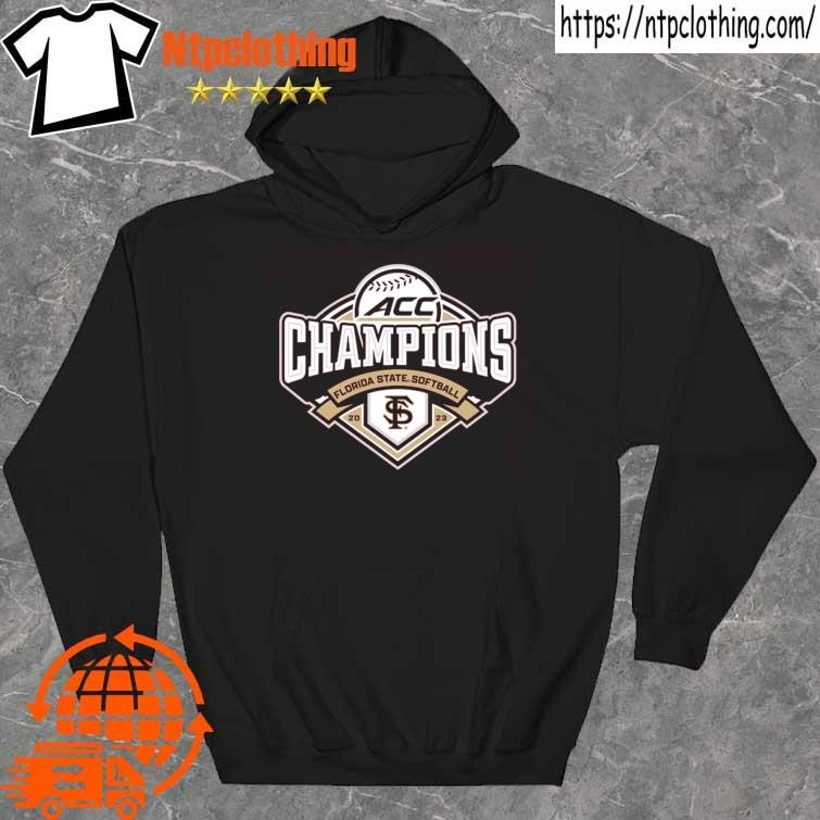 Official Florida state seminoles blue 84 2023 ncaa acc softball conference tournament champions locker room tee shirt hoddie.jpg