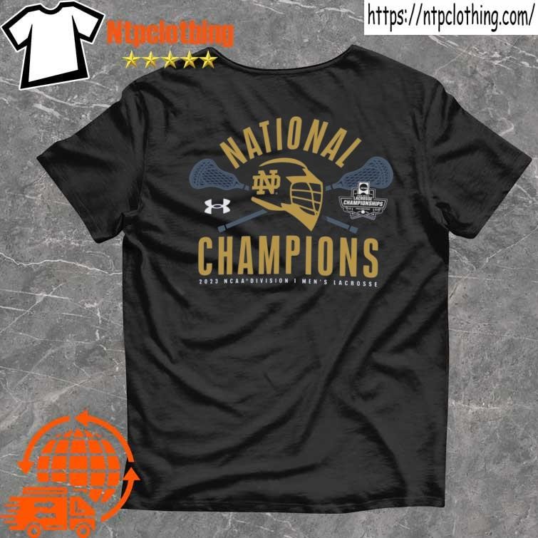 Official Notre Dame Fighting Irish Under Armour 2023 NCAA Men's Lacrosse National Champions Team-Issued shirt