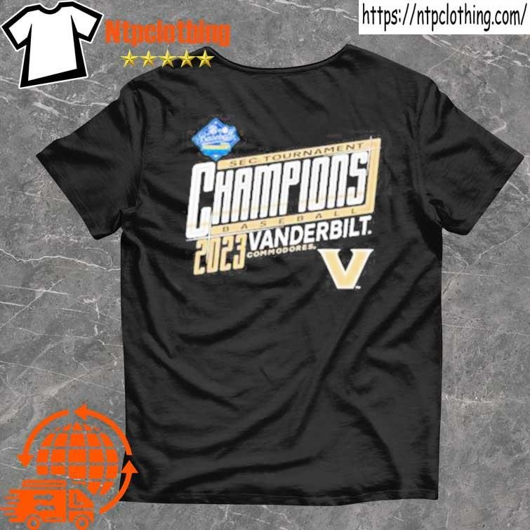 Official Vanderbilt University Baseball 2023 Sec Tournament Champions shirt