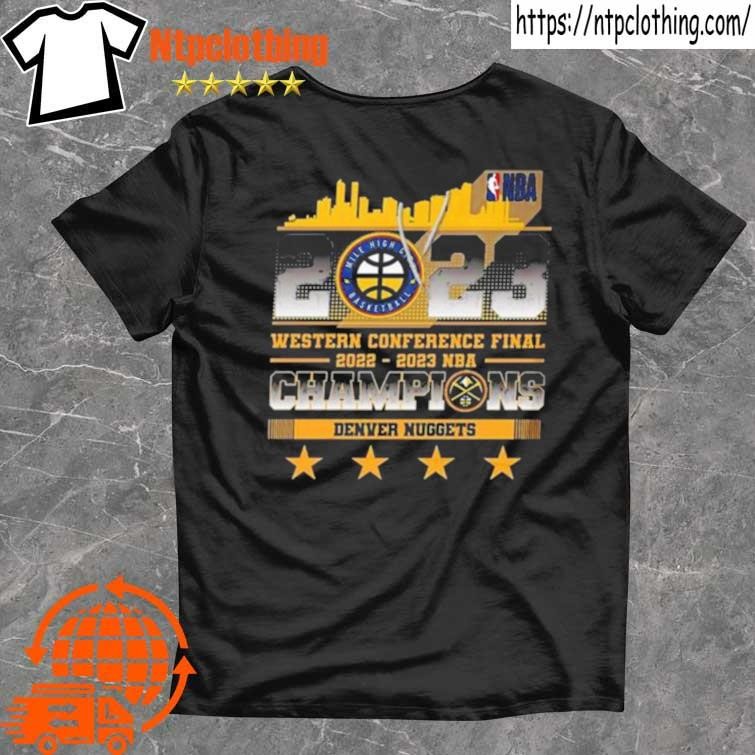 Official denver Nuggets 2023 Western Conference Final 2022 2023 NBA Champions Shirt