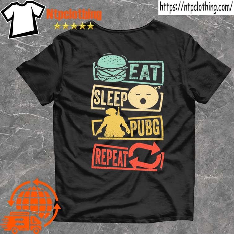 Official eat Sleep Pubg Repeat T Shirt