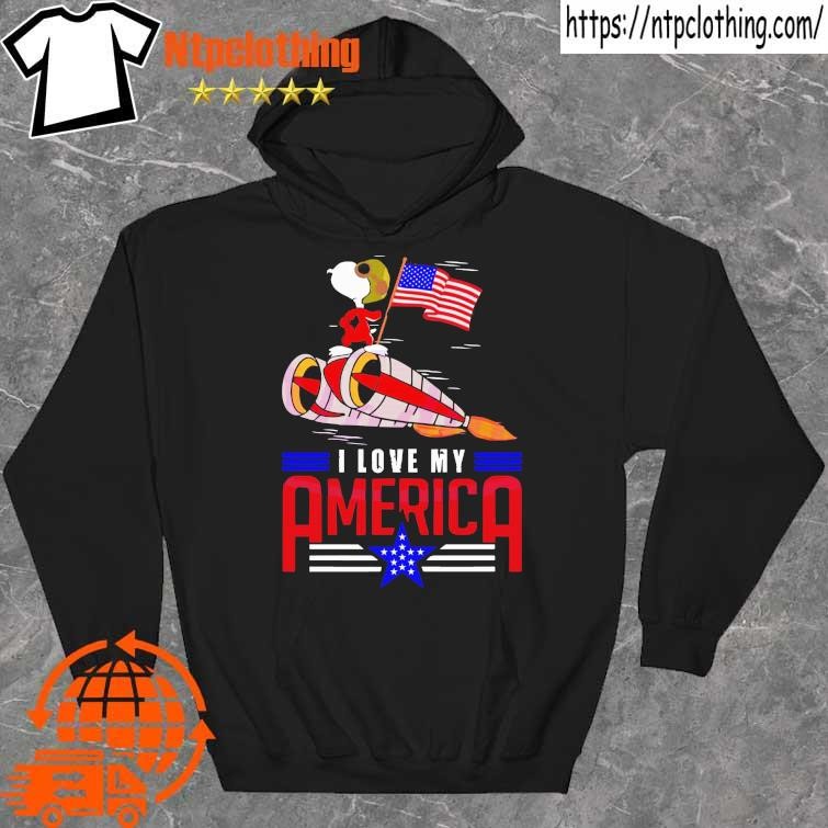 Official independence Day Snoopy I Love My America Shirt hoddie.jpg