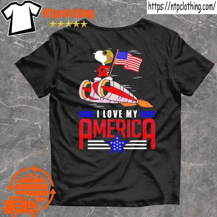 Official independence Day Snoopy I Love My America Shirt