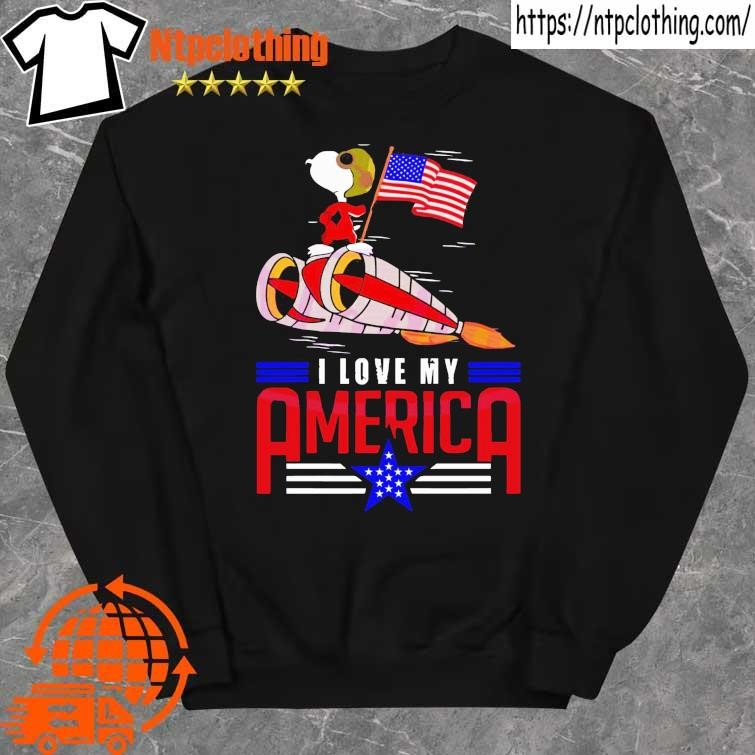 Official independence Day Snoopy I Love My America Shirt sweater.jpg