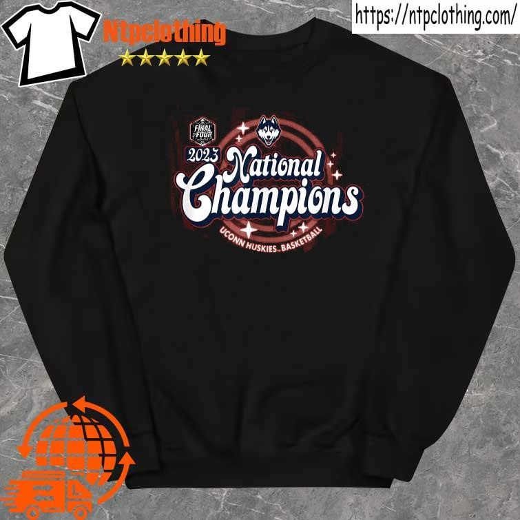 Official logo Connecticut huskies national championship 2023 basketball scripted shirt sweater.jpg