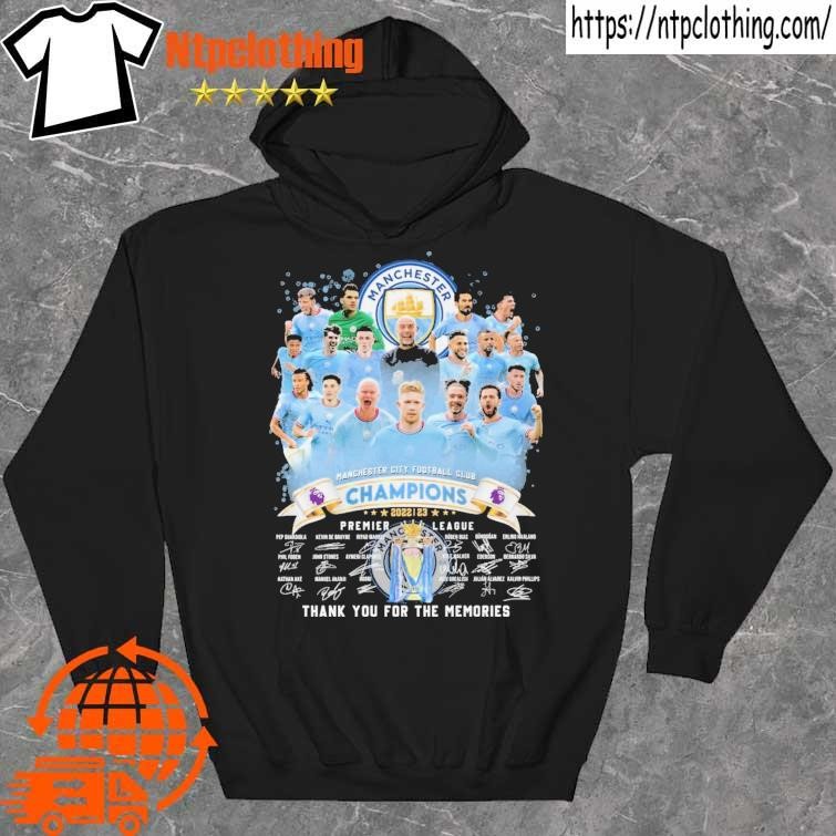Official manchester City Football Club Champions 2022-23 Premier League signatures shirt hoddie.jpg