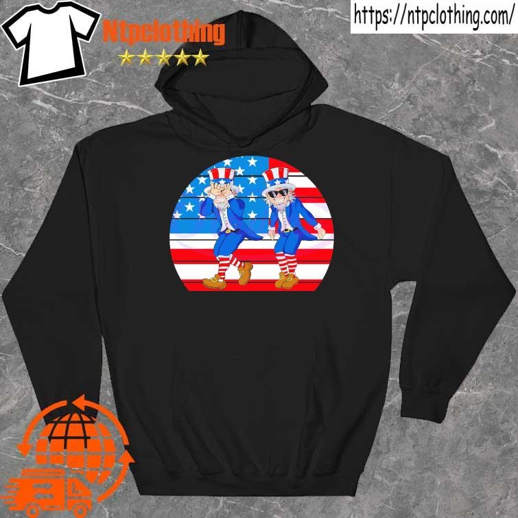 Official retro Uncle Sam Griddy Dance Funny 4th Of July Shirt hoddie.jpg