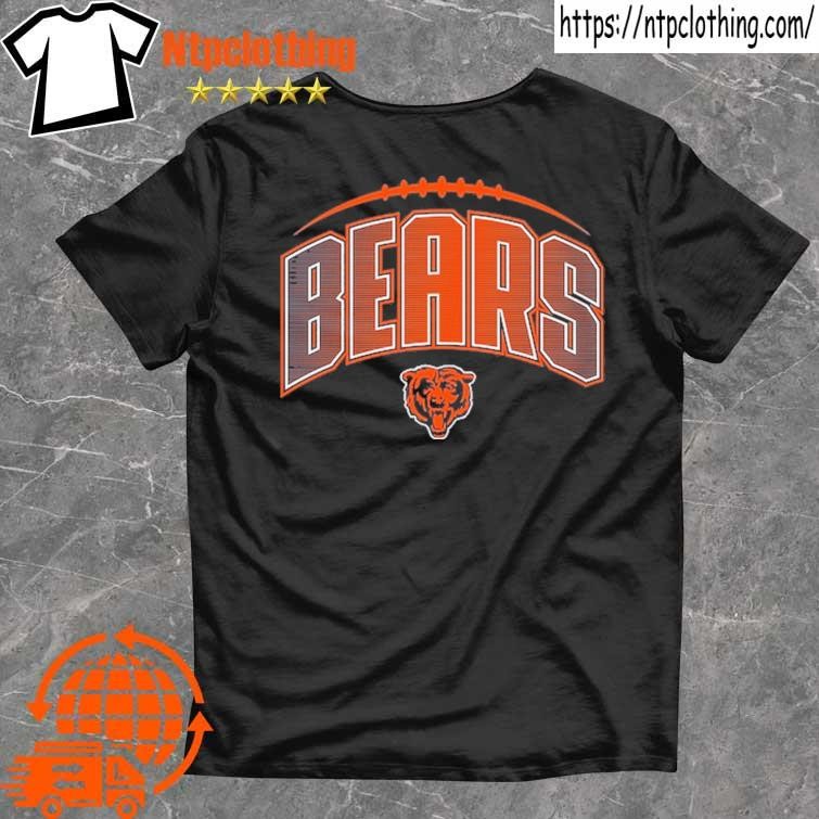 Chicago Bears New Era Girls Youth Reverse Sequin Wordmark V-Neck