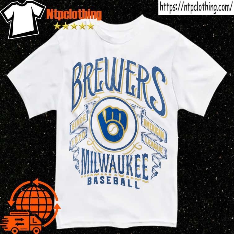 Official milwaukee Brewers Rucker Collection Distressed Rock T