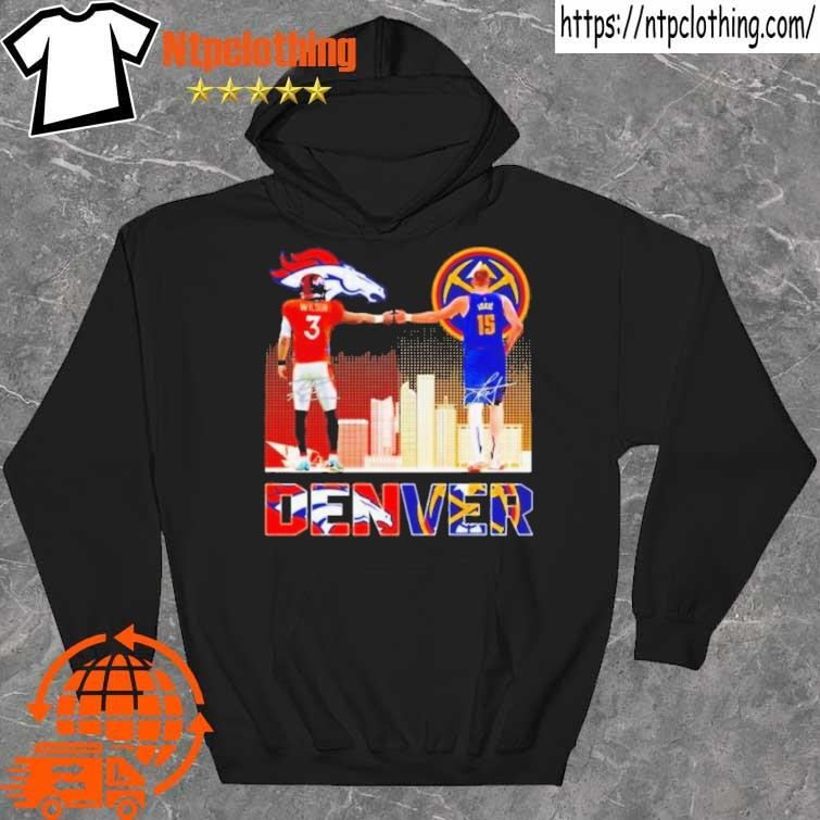 Official Denver city skyline Russell Wilson vs Nikola Jokic signatures Shirt hoddie.jpg