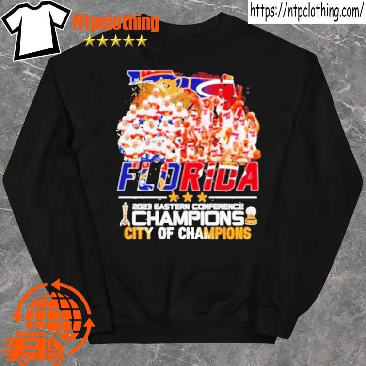 Official Flodira Panthers Miami Heat 2023 Eastern Conference Champions Shirt sweater.jpg