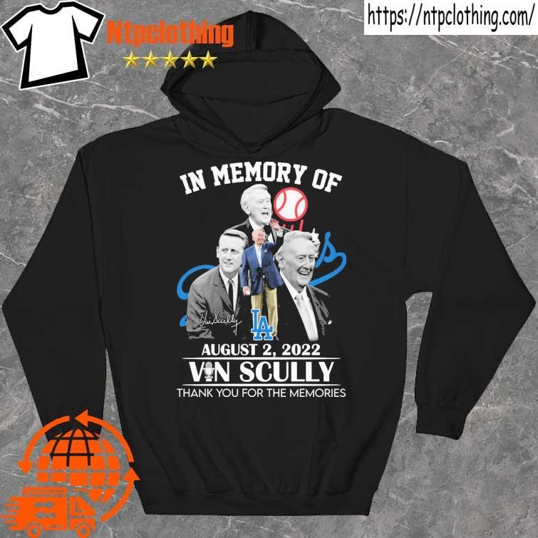 Official in Memory Of Vin Scully Memories T Shirt, hoodie, sweater, long  sleeve and tank top