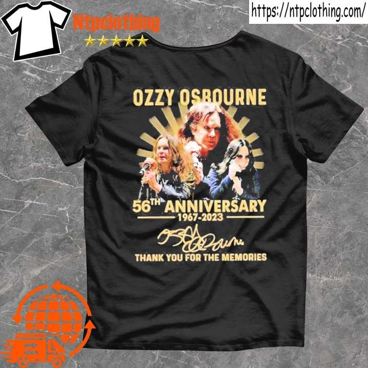 Official Ozzy Osbourne 56th anniversary 1976-2023 thank you for the memories shirt