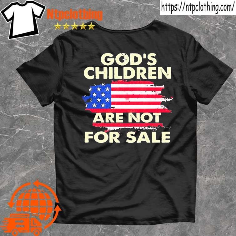 Official american flag God's children are not for sale 2023 shirt
