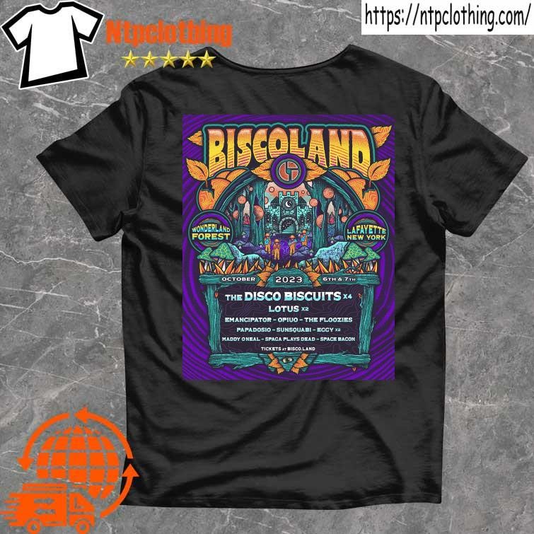 Official biscoland wonderland forest lafayette new york shirt