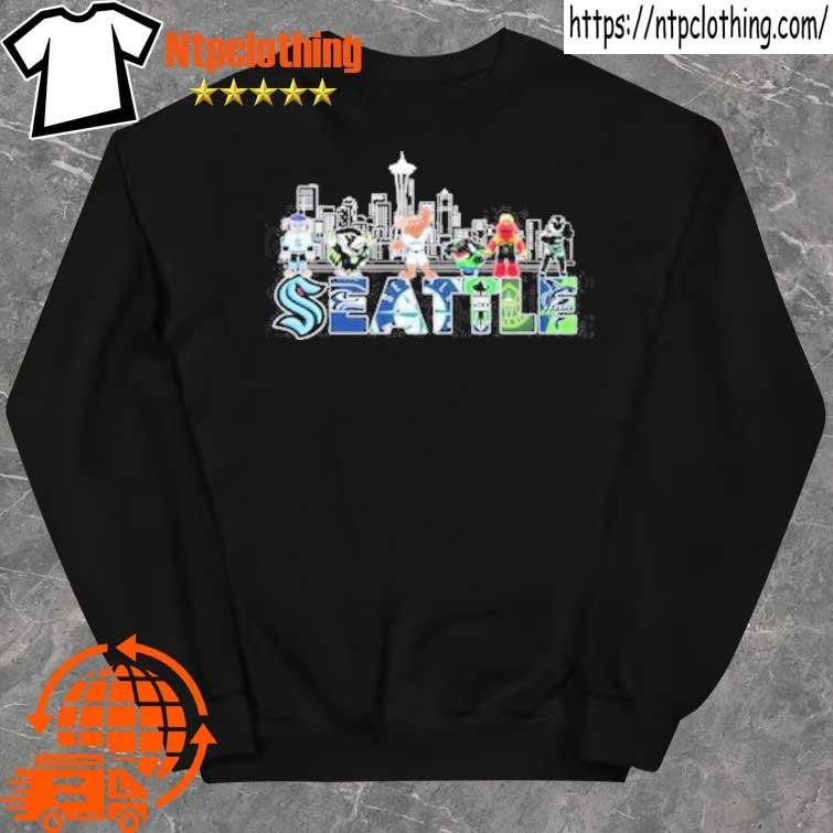 Official city And Logo Seattle Skyline Sports Teams Mascots shirt sweater.jpg
