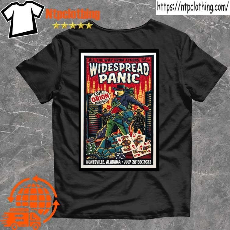 Official july 28 30 2023 Widespread Panic Event Huntsville, AL Poster Shirt