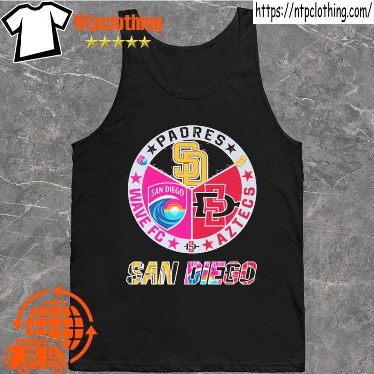 Official san Diego Padres Wave FC And Aztecs Shirt, hoodie, sweater, long  sleeve and tank top