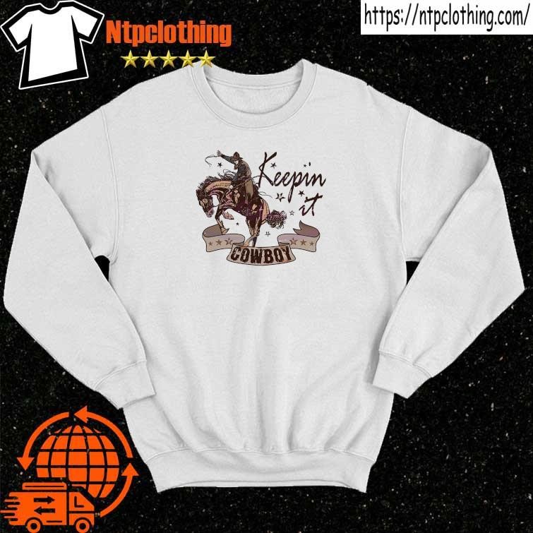 Original vintage Western Keepin it Cowboy shirt sweater.jpg