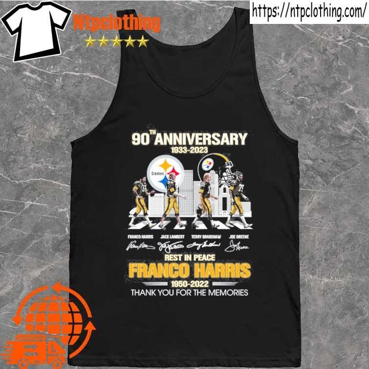 90th anniversary Pittsburgh Steelers 1933 2023 thank you for the memories  signatures shirt, hoodie, sweater, long sleeve and tank top