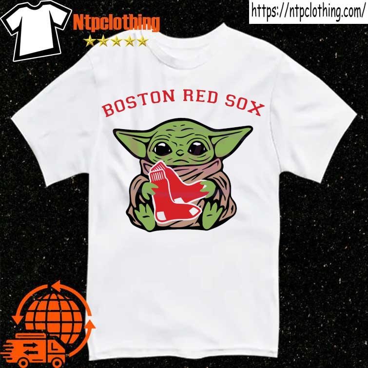 Baby Yoda Hug Logo Boston Red Sox Shirt, hoodie, longsleeve