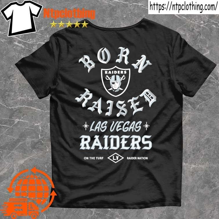 Men's Las Vegas Raiders New Era Born x Raised White Heavyweight T-Shirt