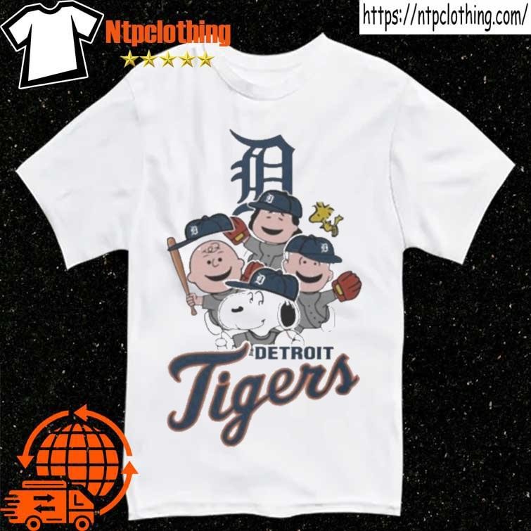 Peanuts MLB Detroit Tigers Snoopy and friends funny shirt, hoodie