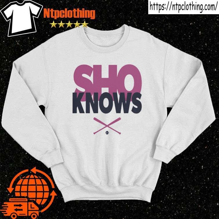 Official shoheI ohtanI sho knows los angeles angels T-shirt, hoodie,  sweater, long sleeve and tank top