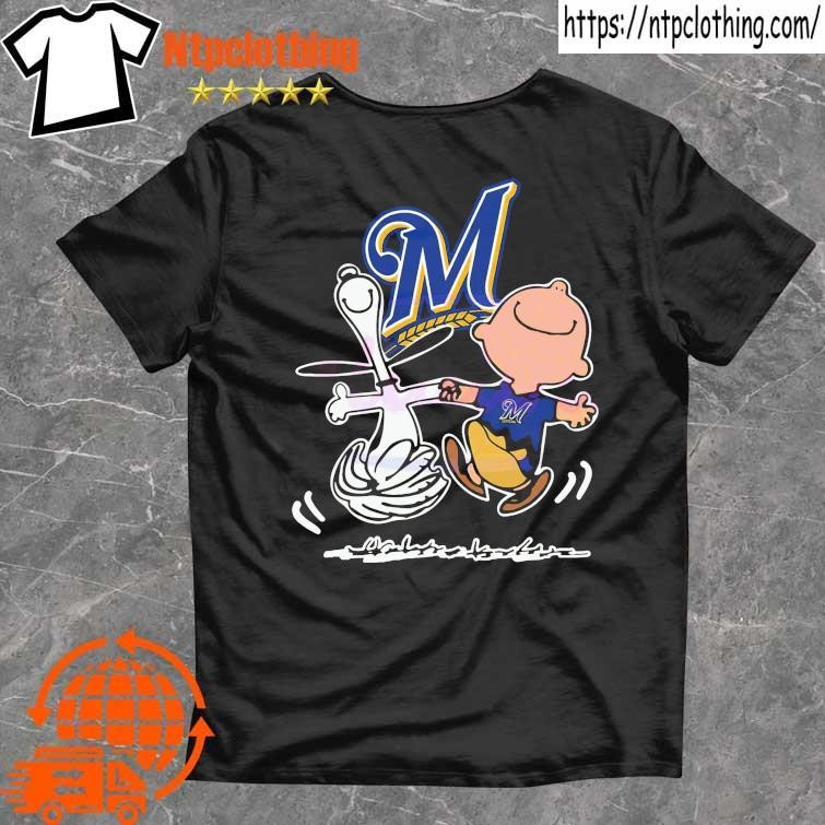 Snoopy And Charlie Brown Team Milwaukee Brewers Shirt, hoodie