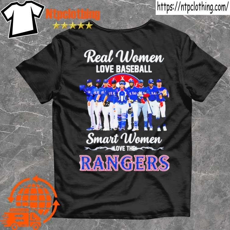 Real women love baseball smart women love the Texas Rangers shirt, hoodie,  sweater, long sleeve and tank top