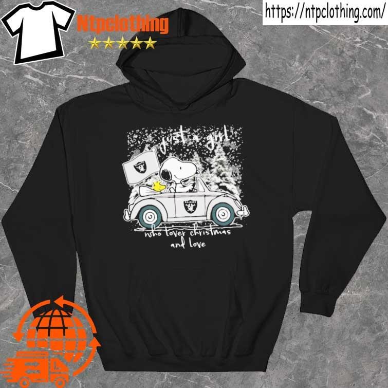 Official just A Girl Who Love Fall And Las Vegas Raiders Peanuts Snoopy  Tshirt, hoodie, sweater, long sleeve and tank top