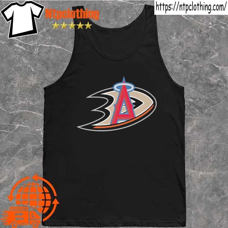 Anaheim Ducks and LA Anaheim Angels logo shirt - Limotees