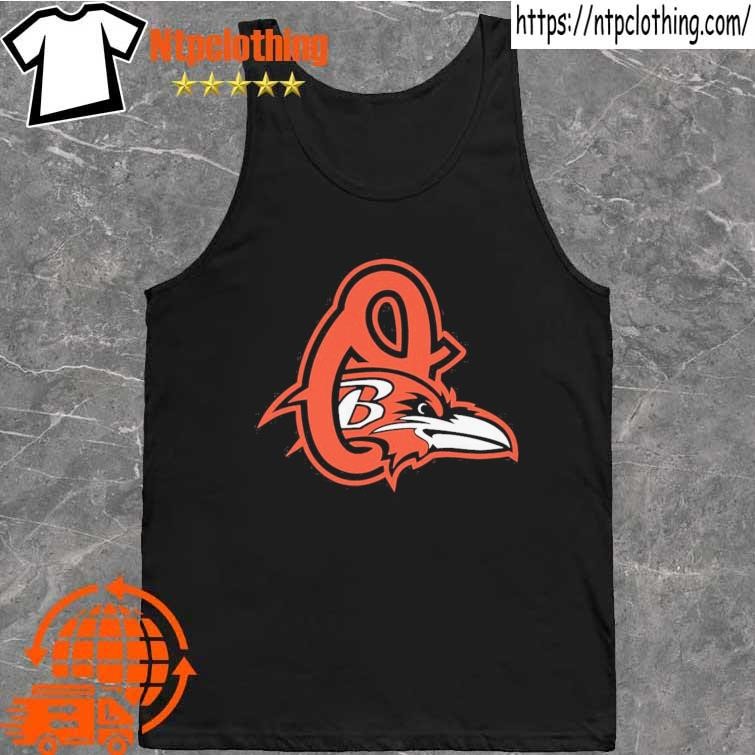 Baltimore Ravens Baltimore Orioles MASH UP Logo T-shirt 6 Sizes S