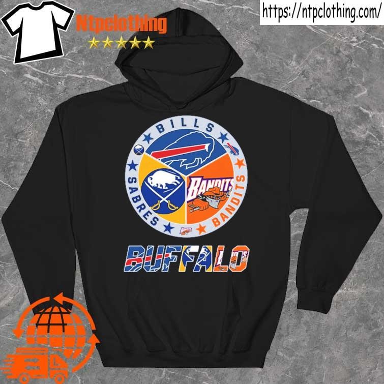 Buffalo Bills and Buffalo Sabres Buffalo city logo shirt, hoodie