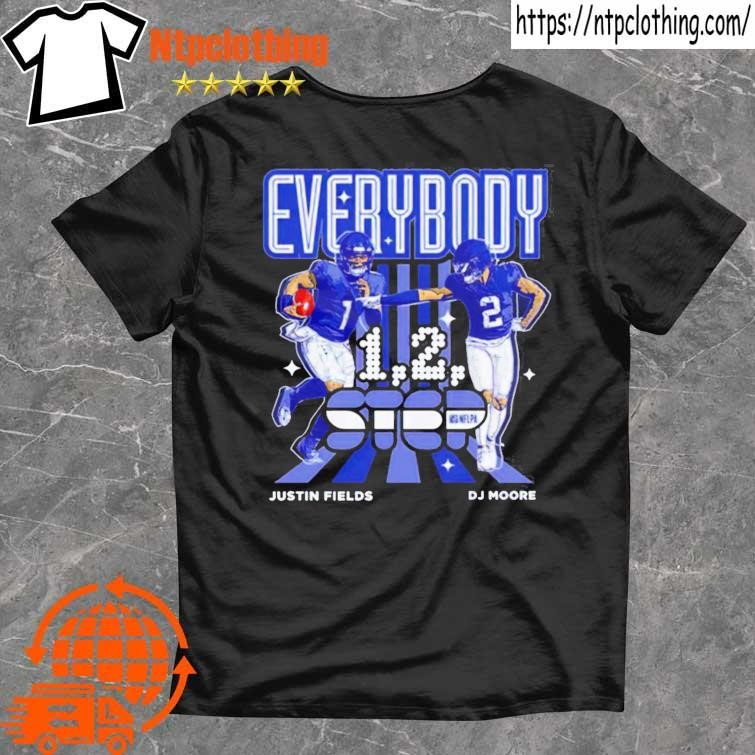 Everybody step Justin Fields 1 and D.J. Moore 2 Chicago Bears football  players shirt, hoodie, sweater, long sleeve and tank top