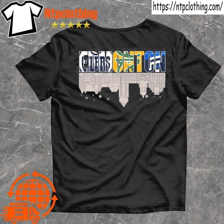 Official edmonton Skyline Sports Teams Oilers, Edmonton Fc And Elks Shirt