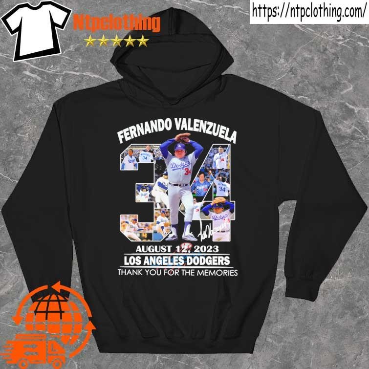 Los Angeles Dodgers Fernando Valenzuela 34 Signature Shirt, hoodie,  sweater, long sleeve and tank top