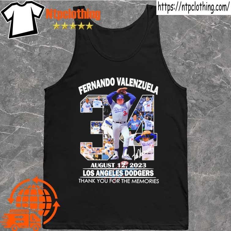 fernando Valenzuela Los Angeles Dodgers signature shirt, hoodie, sweater,  long sleeve and tank top